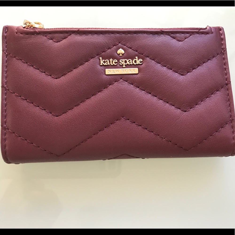 Kate Spade Reese Park Mikey Wallet w/Chevron